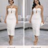 The ivory muse Midi dress