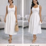 The pure grace midi dress