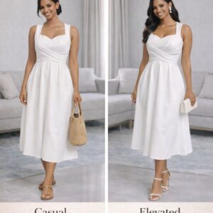 The pure grace midi dress