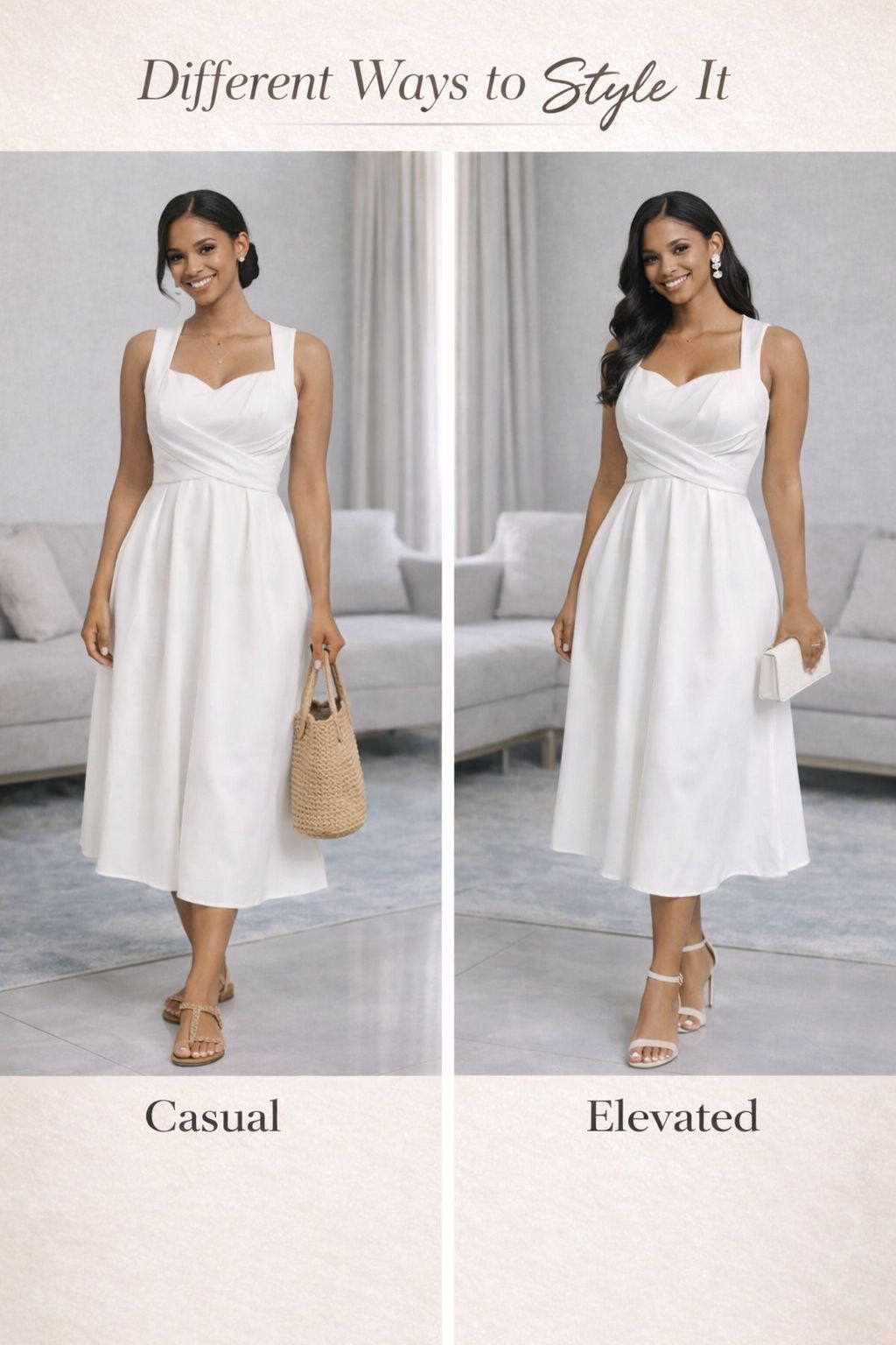 The pure grace midi dress