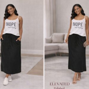 The everyday ease maxi skirt