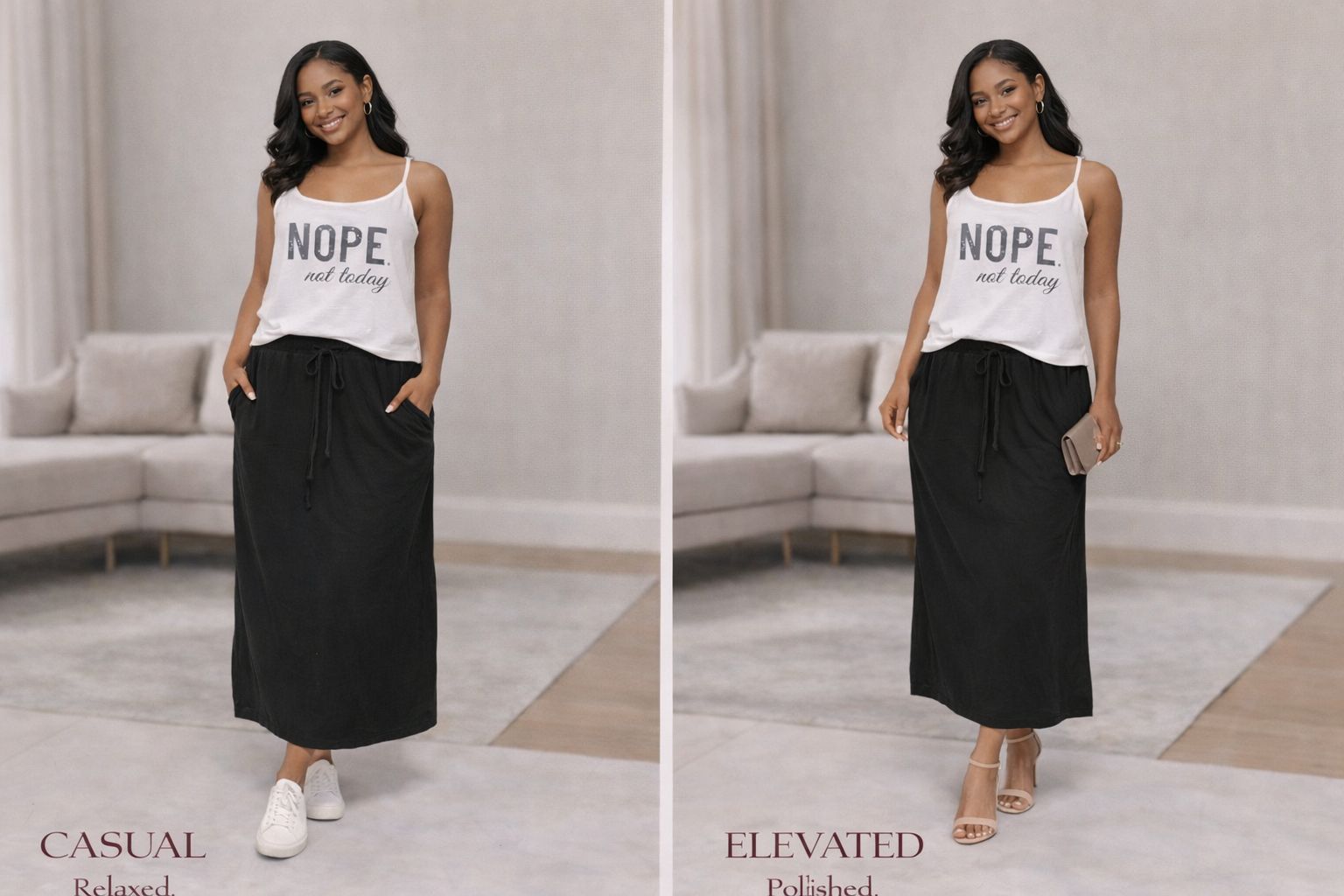 The everyday ease maxi skirt