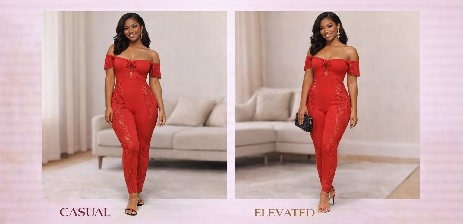 The scarlet lace jumpsuit