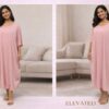 The blush ease midi dress