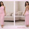 The blush laced maxi dress