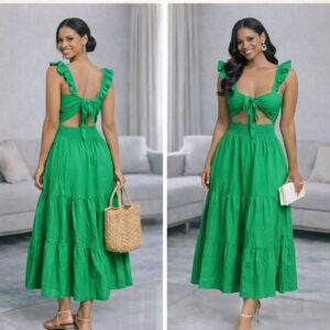 The emerald escape maxi dress