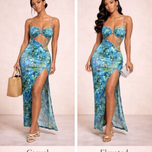 The blue lagoon cut out maxi