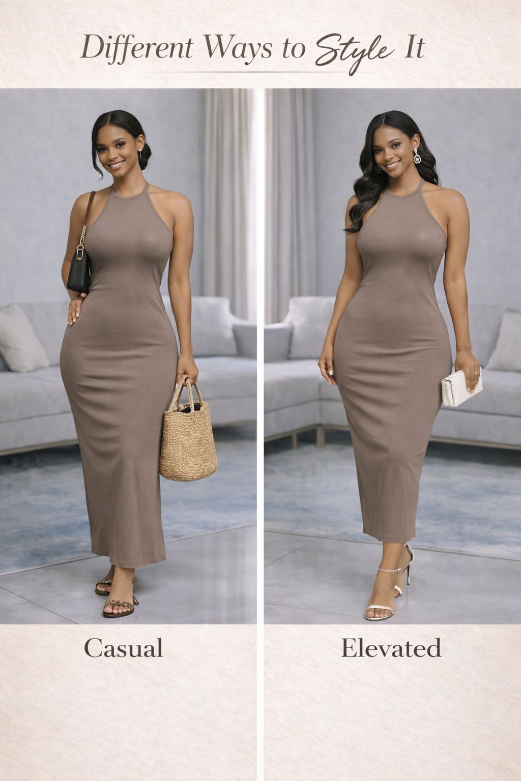 The luna Sculpt midi dress