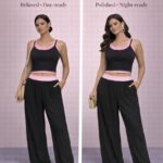 The pink trim lounge set