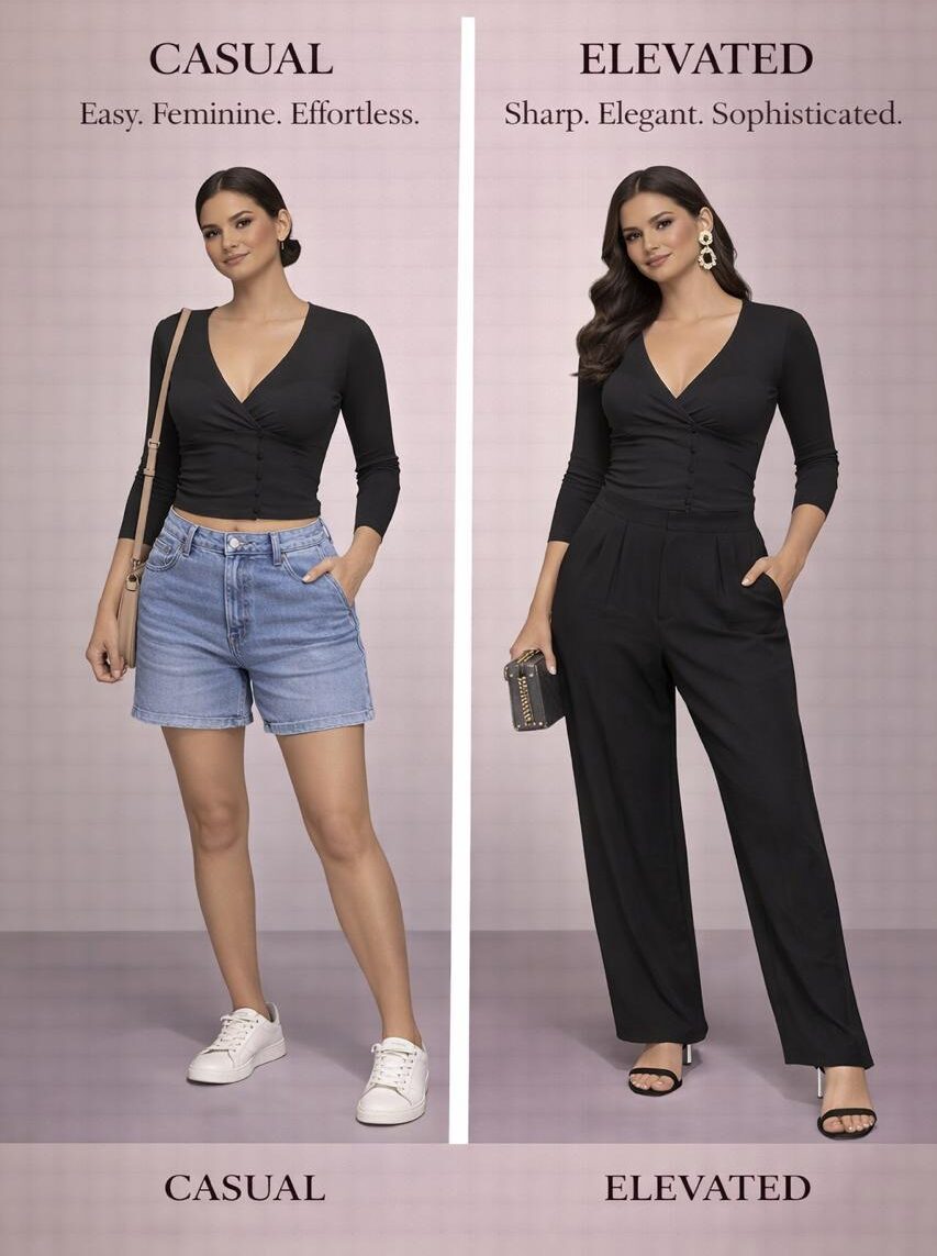 The noir grace wrap top