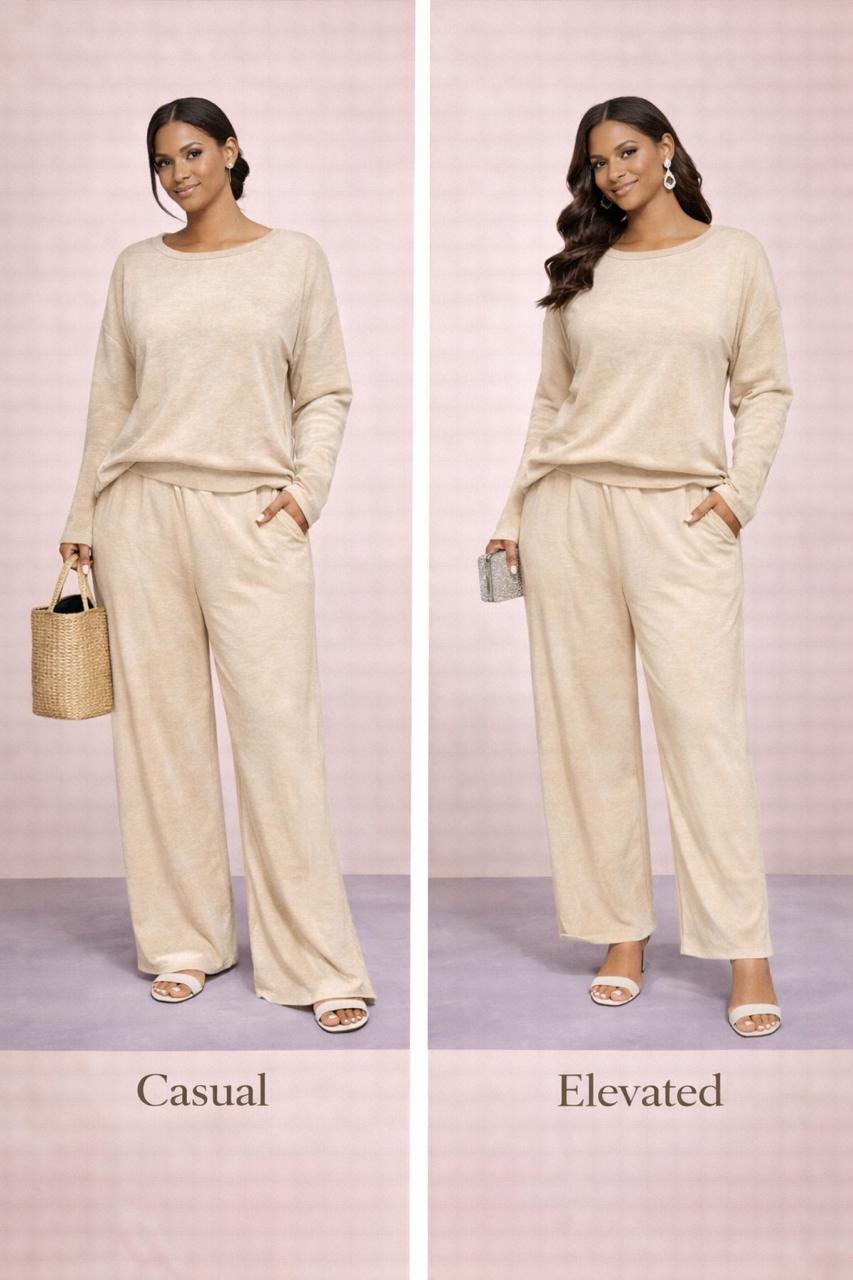Soft luxe lounge set
