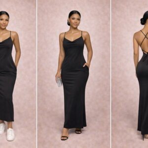 The silhouette maxi dress