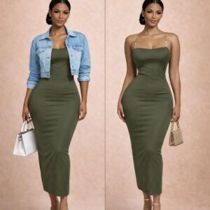 The earth tone elegance dress