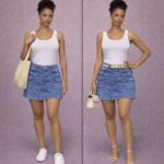 The go-to denim skirt