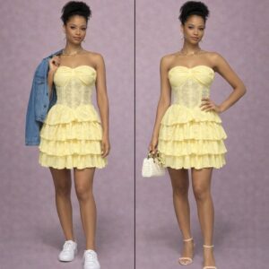 The golden petal dress