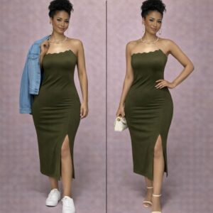 The evergreen midi dress