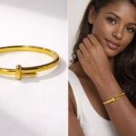 Aura nail bangle bracelet