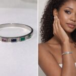 The aura stone cuff bracelet
