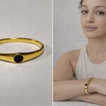 The Noir dot cuff bracelet