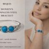 Azure harmony cuff bracelet
