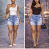 Street ease denim shorts