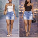 Street ease denim shorts