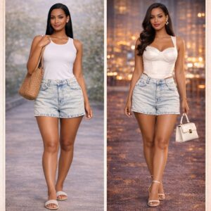 The soft wash denim short