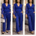 Crapped top blazer & Pants