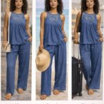 Crochet Top & Pants set