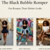 The black bubble romper