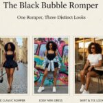 The black bubble romper