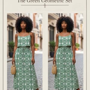 The green geometric set