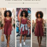 The maron tank dress
