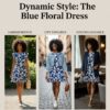 The blue floral dress