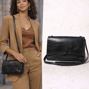 The black signature crossbody bag