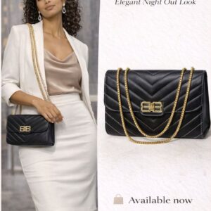 quilted black crossbody bag