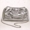 Silver crossbody bag