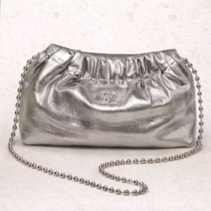 Silver crossbody bag