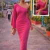 The confidence curve dress - rose pink