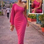 The confidence curve dress - rose pink