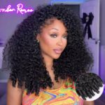 Burmese curly mix fibre Hair Wig