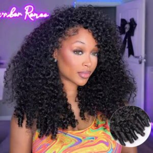 Burmese curly mix fibre Hair Wig
