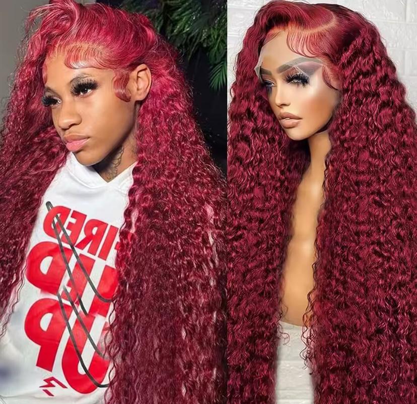 Burgundy body wave