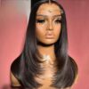 Black, lace frontal wig