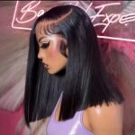 Short bob wig frontal - human hair