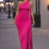 Pink power maxi dress