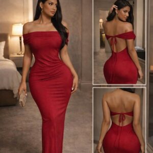 Rouge affair gown dress