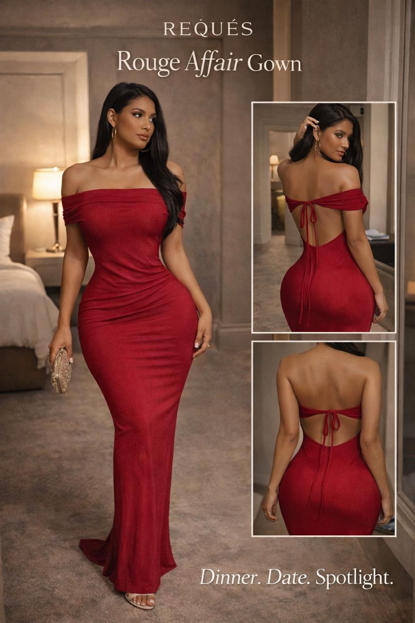 Rouge affair gown dress