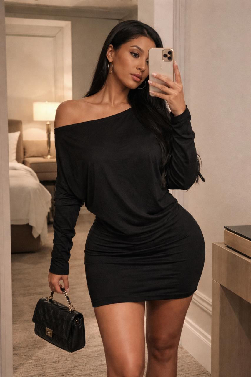 Soft statement mini dress