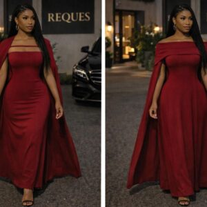 Crimson empress gown